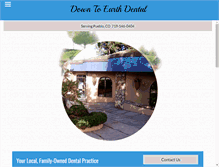 Tablet Screenshot of downtoearthdental.net